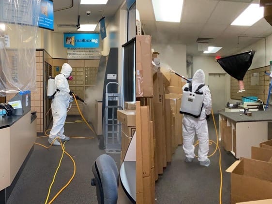 Virus Sterilization in hazmat suits