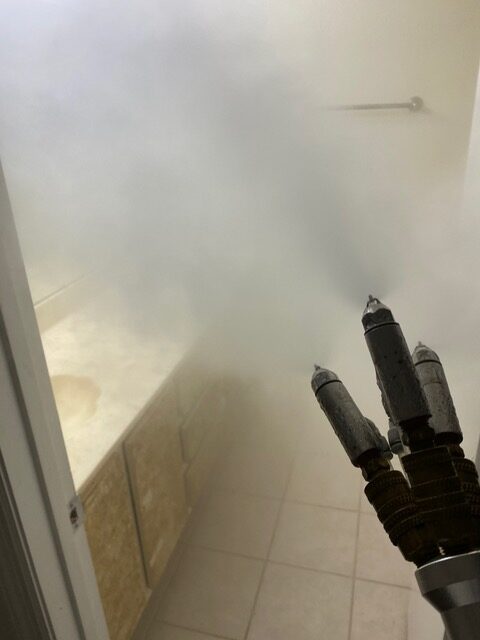 Dry Fogging Bathroom area