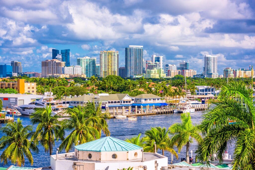 Fort Lauderdale, Florida, USA skyline.