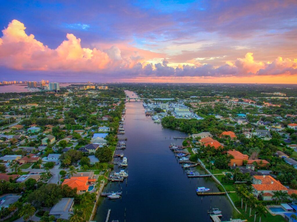 palm beach county aerial view